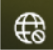 Globe icon that indicates the wifi is not connected.